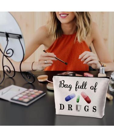 Funny Pill Medicine Bags | Nurse Practitioner Gifts for Women | Travel Cosmetic & Storage Pouch | Unique Patient Birthday Present - Buy Online on GoSupps.com