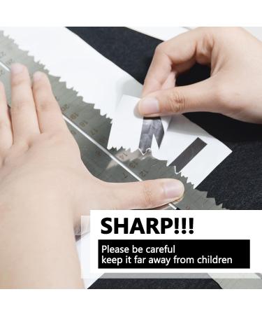 UPTTHOW Stainless Steel Metal Paper Tearing Ruler Craft Ruler for Cutting Paper to Wavy Line Jagged and Irregular Edges 12'' Measuring Tool for Engineering School Office Architect and Drawing-B Metal B - Buy Online on GoSupps.com