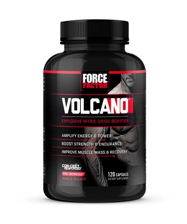 Force Factor Volcano Explosive Nitric Oxide Booster 120 Capsules