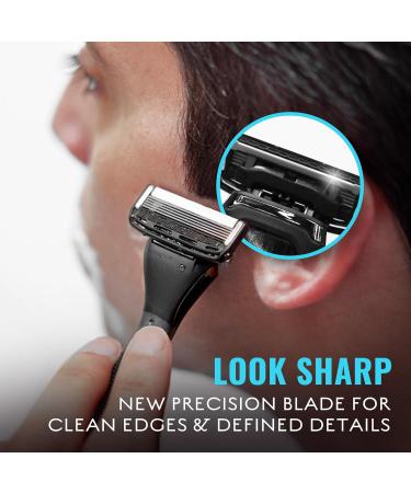 Jeremy's Razors for Men - Precision 5 Blade Shaving Kit | Stainless Blades Lubricating Strip & Trimmer | Travel Shaver for Face Body & Head (1 Razor + 1 Cartridge - Buy Online on GoSupps.com