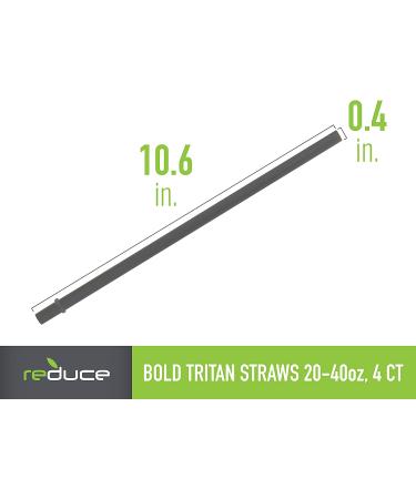 4-Pack Reusable Hard Plastic Straws | Fits 20-40 oz Tumbler Mugs | BPA-Free, Impact Resistant | Dishwasher Safe | Ideal for Home and Travel - Cold-1 - Buy Online on GoSupps.com