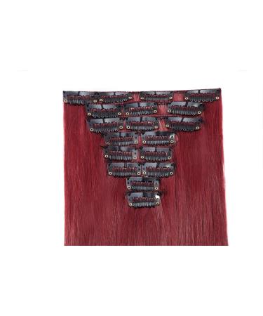 S-noilite Clip-in Hair Extensions - 8PCs 18 Clips 66cm Chestnut Brown & Dark Red Mix Realistic Look for Full Volume - Buy Online on GoSupps.com