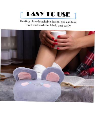 Bestyash Electric Foot Warmers for Men & Women | 2-in-1 Heated Slippers & Massage Device | USB Super Soft Fleece Heating Pillow - Buy Online on GoSupps.com