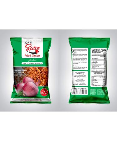 Taste of Spice Fried Onions 14oz (Pack of 2) - Crispy Fried Shallots | Gluten Free, Organic, Vegan, Non-GMO - Buy Online on GoSupps.com