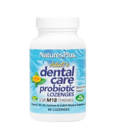 Nature's Plus Adult's Dental Care Probiotic Natural Peppermint Flavor 60 Lozenges