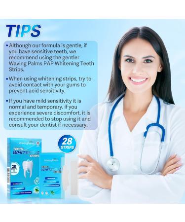 Waving Palms Teeth Whitening Strips - 28 Professional Blue Teeth Whitening Strips for a Bright Smile | Fast International Shipping - Buy Online on GoSupps.com