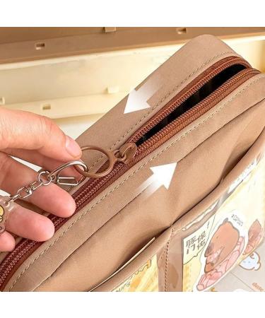 Flip Top Pencil Case Capybara Pencil Case Capybara Transparent Children's Pencil Case Multi-Layer Large Capacity Capybara Pencil Case (Brown) - Buy Online on GoSupps.com