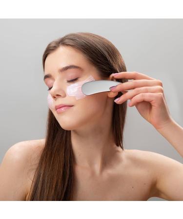 BIUDECO 2pcs Cosmetic Spatula Metal Makeup Spatula Face Cream Spatula Esthetician Supplies Makeup Spatula Small Beauty Scoop Foundation Spatula Lotion Spatula Mini Spatula for Cosmetics - Buy Online on GoSupps.com