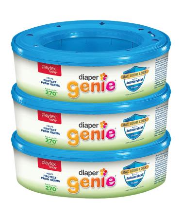 Playtex Baby Diaper Genie Refill Bags, Fresh, 270 Count, Pack of 3 270 Count (Pack of 3)