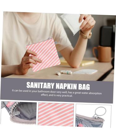 Travel Makeup Kit with Lip Balm Containers - First Period Essential Bag for Menstrual Cup, Pads, and Towel - Buy Online on GoSupps.com
