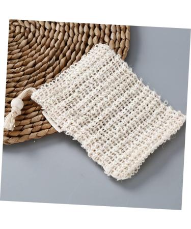 BELLIFFY 6pcs Soap Bag Bar Soap Exfoliating Soap Saver Soap Accessory Bubble Net Soap Net Cotton Linen Beige - Buy Online on GoSupps.com