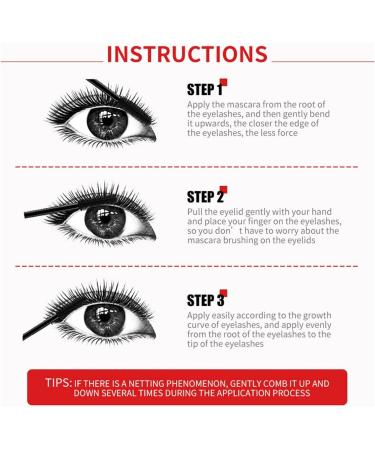 Yanquina Super Long Mascara 4D Waterproof and Sweat Proof Mascara Super Long Luxurious Mascara Stereo Lengthening Mascara (5pcs) - Buy Online on GoSupps.com