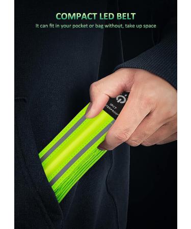 Ylzzrs LED Reflective Belt Sash Walking Gear Safety Lights for Walkers at Night High Visibility Safety Rechargeable Reflective Running Gear for Men Women Kids Night Dog Walking Gear Green - Buy Online on GoSupps.com