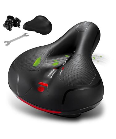 GREAN Comfortable Bike Seat Cushion -Bicycle Seat for Men Women with Dual Shock Absorbing Ball Memory Foam Waterproof Wide Bicycle Saddle Fit for Stationary/Exercise/Indoor/Mountain/Road Bikes - Buy Online on GoSupps.com