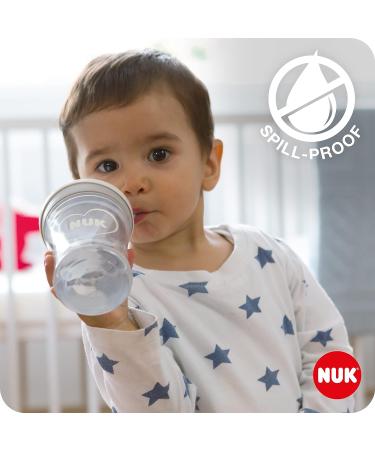 NUK Action Cup Toddler Cup | Twist Close Straw | Leak-Proof & Washable | BPA-Free | Yellow Cat 3 Piece Set - Buy Online on GoSupps.com