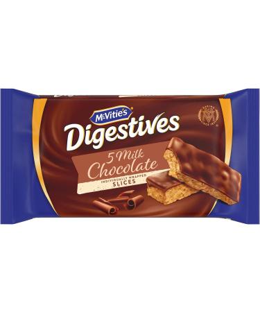McVitie's Digestives Milk Chocolate Slices 5 slices 124g - Buy Online on GoSupps.com
