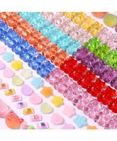 3D Mix Assorted Color Nail Charms Acrylic Multi Cute Nail Art Charms Hollow Candy Jewelry Nail Supplies for Nail Art Design DIY Crafts Accessories (Colorful Bear) - Buy Online on GoSupps.com