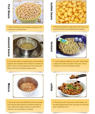 Maodom Fermented Natto Powder | 0.35 oz Organic Fermented Natto Powder Traditional Japanese Food Soy Based for Digestive Health Vegan Gluten Free - Buy Online on GoSupps.com