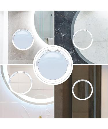 FOMIYES 5X Magnifying Travel Makeup Mirror with Suction Cup | Anti-Mist 5.74in HD Wall Round Mirror | Portable Bathroom Shaving Makeup Mirror - Buy Online on GoSupps.com