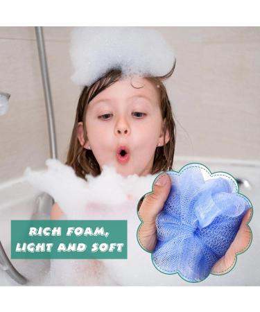 100 Pcs Bath Sponge Shower Loofahs Bulk Exfoliating Body Scrubber Pack - Assorted Colors - Bathing Accessories for Kids, Women, Men - Mesh Balls Travel Cleaning Wash Puff - Buy Online on GoSupps.com