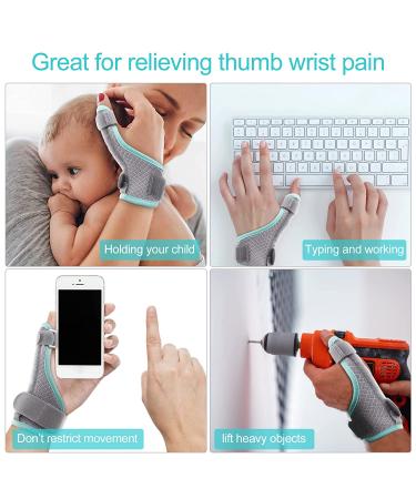 Thumb Splint Brace for Trigger Finger & Arthritis - Reversible, Wrist Stabilizer for Carpal Tunnel - Grey, Right and Left Hand Support - Buy Online on GoSupps.com