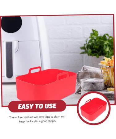 Zerodeko Air Fryer Paper Air Fryer Pad Round Baking Pan Air Fittings Air Fryer Silicone Liners Air Fryer Accessory Food Set Red 20X13X7CM - Buy Online on GoSupps.com