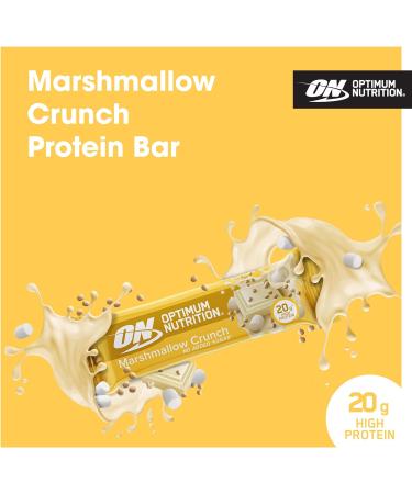 Optimum Nutrition Marshmallow Crunch Protein Bars 10-Pack | No Added Sugars | Pre & Post Workout Snack for Men and Women | On-the-Go Gym Fuel - Buy Online on GoSupps.com