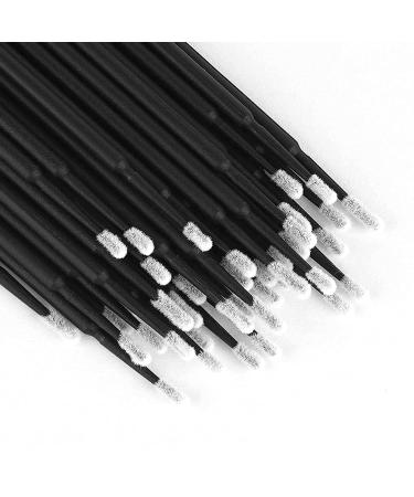 500 PCS Black Disposable Microbrush Applicators - Perfect for Eyelash Extensions & Makeup (2.0mm Head Diameter) - Buy Online on GoSupps.com