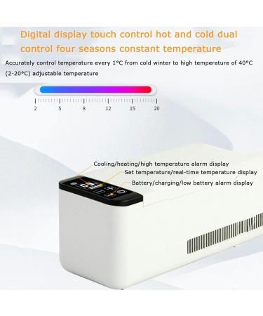 Mini Refrigerator Portable Insulin Refrigerator Portable Medicine Refrigerator Refrigerated Box -2-20 Charging Constant Temperature LCD Display Screen 2*battery - Buy Online on GoSupps.com