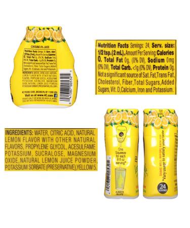 4C Sugar Free Lemonade Liquid Water Enhancer  12 Pack  Premium Natural Flavors  0 Calorie Lemonade 12 Count (Pack of 1) - Buy Online on GoSupps.com