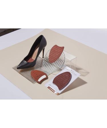 FLEXZENSE Anti-Sliding Closed Toe Pads - Supportive Cushioning, Reduce Foot Slip - 1 Pair (Saddle Brown) - Buy Online on GoSupps.com