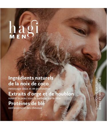 Hagi Whisky Barber Natural Beard and Mustache Soap with Hops Extract Pine Oil Shea Butter Vegetable Oils Protective and Strengthening Whisky Scent 100 g - Buy Online on GoSupps.com
