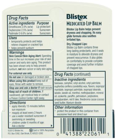Buy Blistex Medicated Stick 0.15oz - Soothing Lip Care for Dry Lips - International Shipping Available - Buy Online on GoSupps.com
