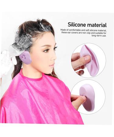 minkissy 4 Pairs tools Hair Dyeing Ear Covers Silicone Hair Coloring Ear Covers Hair Dyeing Earmuffs Ear Covers For Swimming Silicone Ear Covers ear protection Silica gel baking oil - Buy Online on GoSupps.com