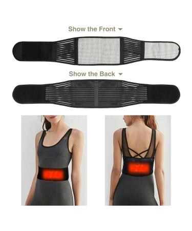 Znu Lumbar Support Magnetic Self-Heating Back Belt | 20 Magnets Lower Back Therapy | Adjustable Lumbar Support Belt (L) - Buy Online on GoSupps.com