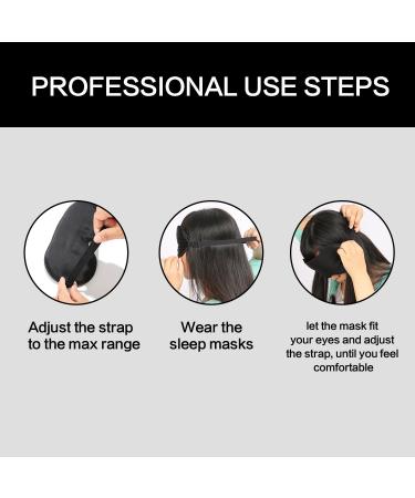 VenusCare Natural Mulberry Silk Sleep Mask - Super Smooth & Soft Eye Mask for Men & Women - Adjustable Strap for Travel, Meditation, Nap, Daylight Sleeping - Breathable Lightweight (Black) - Buy Online on GoSupps.com