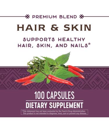 Nature's Way Hair & Skin Support with Cayenne & Horsetail - 100 Capsules - Buy Online on GoSupps.com