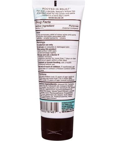 Willow Balm Natural Pain Relief Cream for Arthritis & Joint Pain - 3.5 fl oz - Buy Online on GoSupps.com