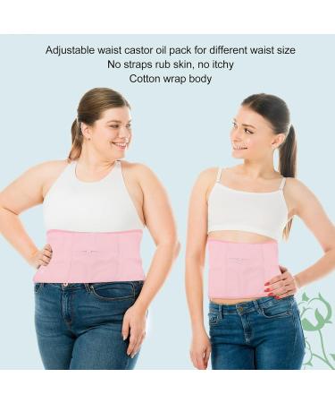 Reusable Organic Castor Oil Pack Wraps for Liver Detox | Adjustable Compresses for Waist Neck & Breasts - Buy Online on GoSupps.com