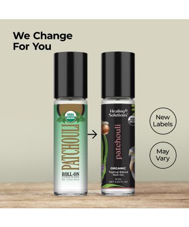 Healing Solutions (2 Pack) USDA Certified Organic Patchouli Essential Oil Roll On Set Patchouli Body & Skin Roller Perfume for Adults Patchouli 0.33 Fl Oz (Pack of 2) - Buy Online on GoSupps.com