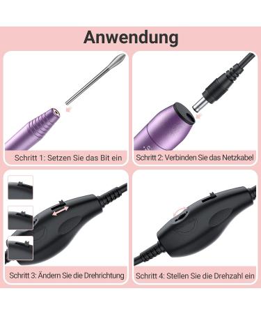 Melodysusie Electric Nail Miller - 20 000 RPM Nail Drill for Professional Nail Art | Fast International Shipping - Buy Online on GoSupps.com