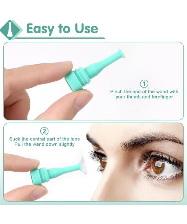 Soft Contact Lens Insertion & Removal Tool - Suction Cup for RGP & Scleral Lenses | Green Pack of 10 - Fast International Shipping - Buy Online on GoSupps.com