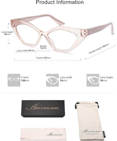 AMOMOMA 3 Pack Trendy Cat Eye Reading Glasses for Women - Blue Light Blocker Stylish Designs in Black Tortoise and Crystal Brown 1.5x Magnification - Buy Online on GoSupps.com