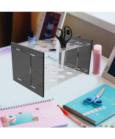 COHEALI Art Scissors Stand 15-hole Craft Scissor Holder Acrylic Test Tube Rack Handcraft Tool Shear Organizer Pen Storage Display Stand - Buy Online on GoSupps.com