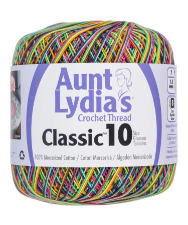 Aunt Lydia Classic Crochet Thread  Blacklight