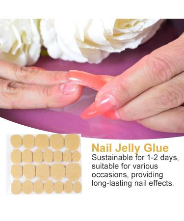 Visiblurry Nail Glue Stickers | (1 Sheet) Transparent Nail Adhesive Long Lasting Press on Nail Stickers Nail Glue Tabs for False Nail Tips - Buy Online on GoSupps.com