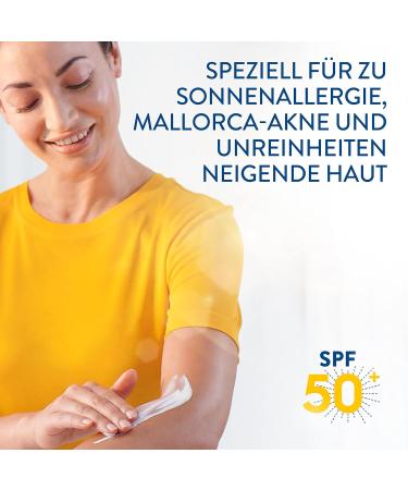 Cetaphil Sun Sensitive Gel Cream SPF 50+ | 200ml | Lightweight Fat-Free Sunscreen for Sensitive Skin | Perfume & Emulsifier Free | UV Protection for Sun Allergy & Mallorca-Acne Prone Skin - Buy Online on GoSupps.com