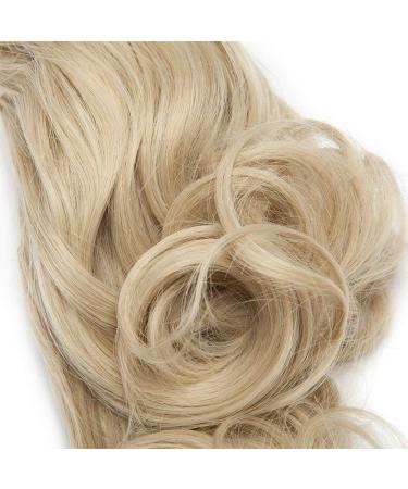 Tess Ponytail Hair Extensions - Clip-In Synthetic Wavy 12 (30cm) - 110g Medium Blonde for Braid Hair Part - Buy Online on GoSupps.com