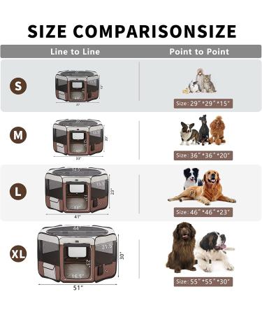 Portable Dog Playpen for Small Pets - Indoor/Outdoor Cat Playpen - Medium Size with Removable Top and Bottom - Includes Carrying Case - 36x36x20 - Buy Online on GoSupps.com