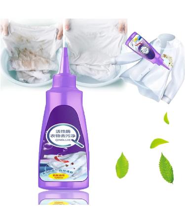 Active Enzyme Laundry Stain Remover Kit Effective White Shirt Guardian Stubborn Stain Cleaner and Clothes Oil Stain Remover Ultimate Laundry Cleaning Solution for Stubborn Stains Collars and More